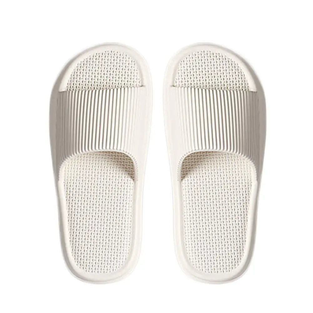 Thick-soled Cooling Slippers Household Anti-slip Ultra-soft Breathable Slippers Unisex Bathroom Couple Type Cooling Flip-flops