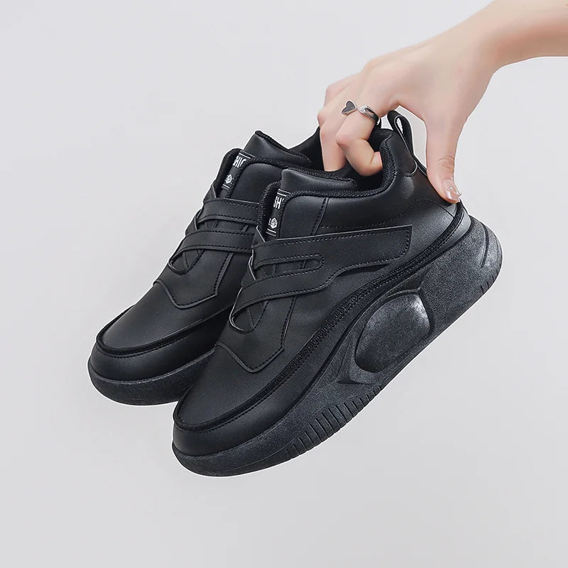 Thick-heeled White Womens Shoes Large Size Mules Elderly Sneakers Ergonomic Zapato Sports Tenes High Fashion Best Cuddly