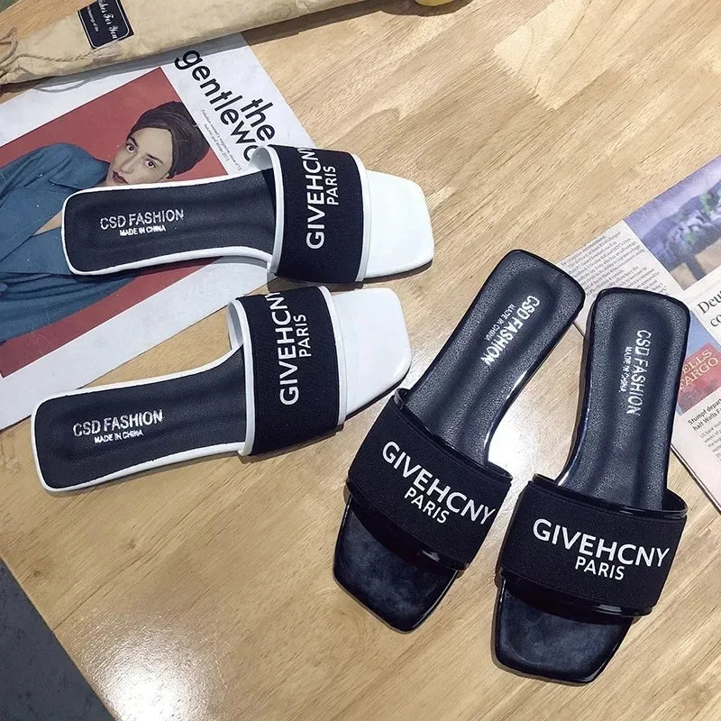 Women's Slippers Brand Summer Sandals 2025 Outdoor Fashion Women's Slippers Casual Party Beach flip-flops Beach Slippers