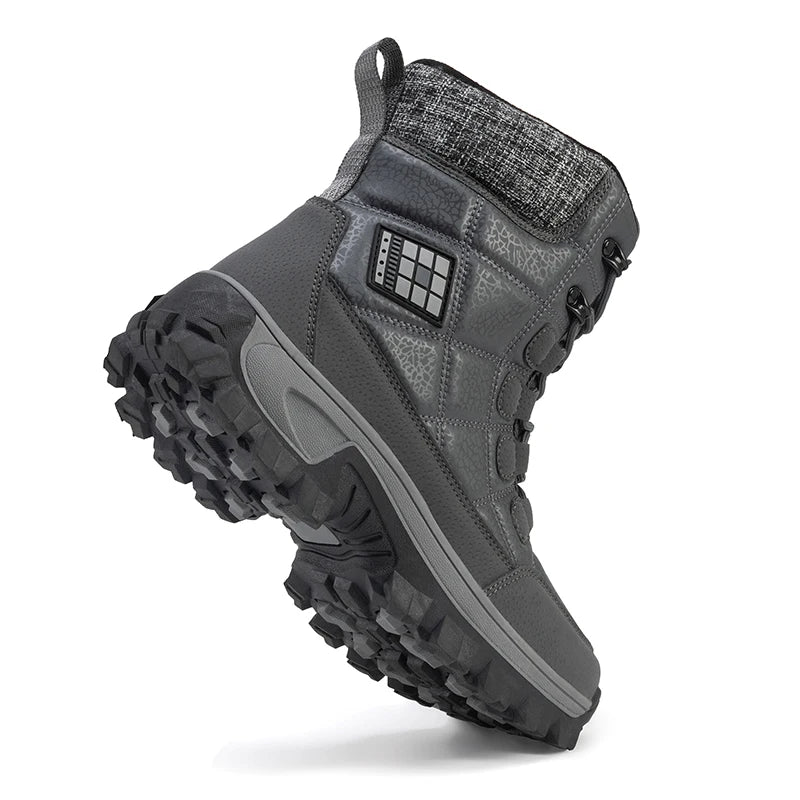 Men’s Winter Footwear, Faux Fur Lined & Anti-Skid, Easy Pull-On for Thanksgiving & Urban Fashionable Wear