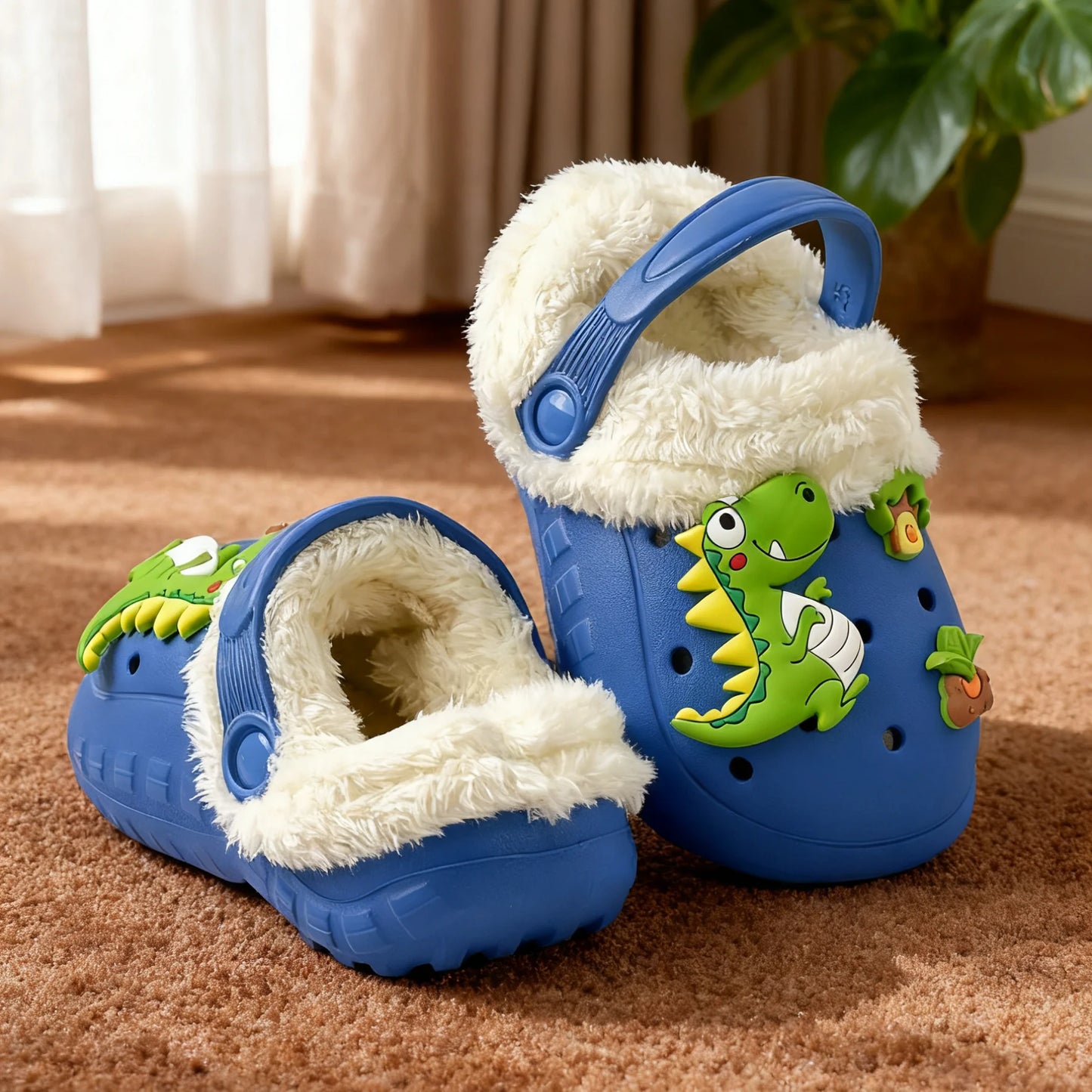 Cave shoes with women's velvet and winter high-end feel, detachable autumn and winter girls' student dormitory cotton slippers