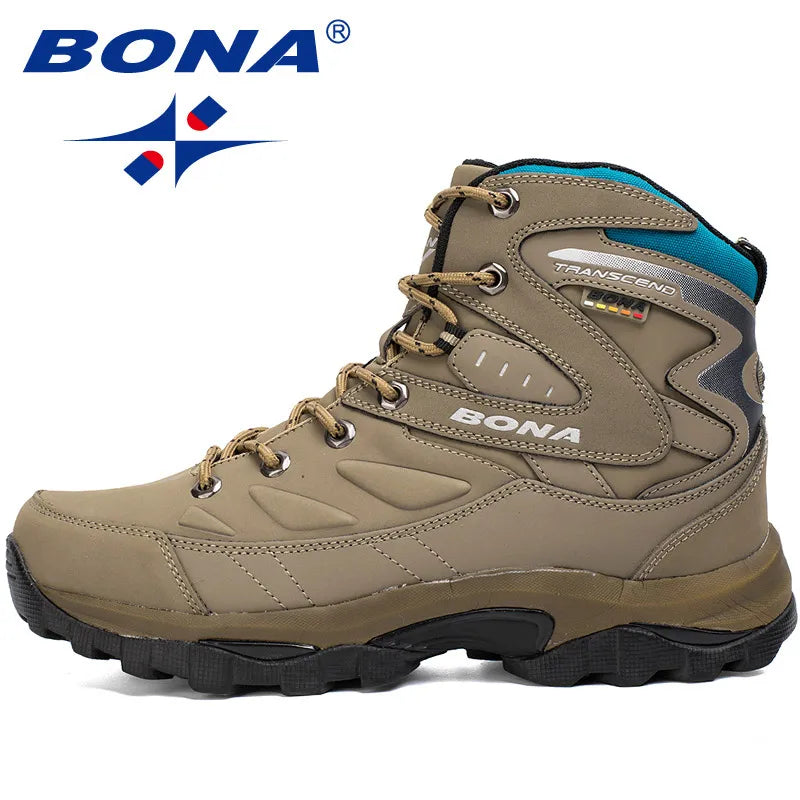 Men Hiking Boots Winter Outdoor Mountain Sport Boots Climbing Sneakers Shoes Non Slip Mens Footwear Male Ankle Boot Work Shoes
