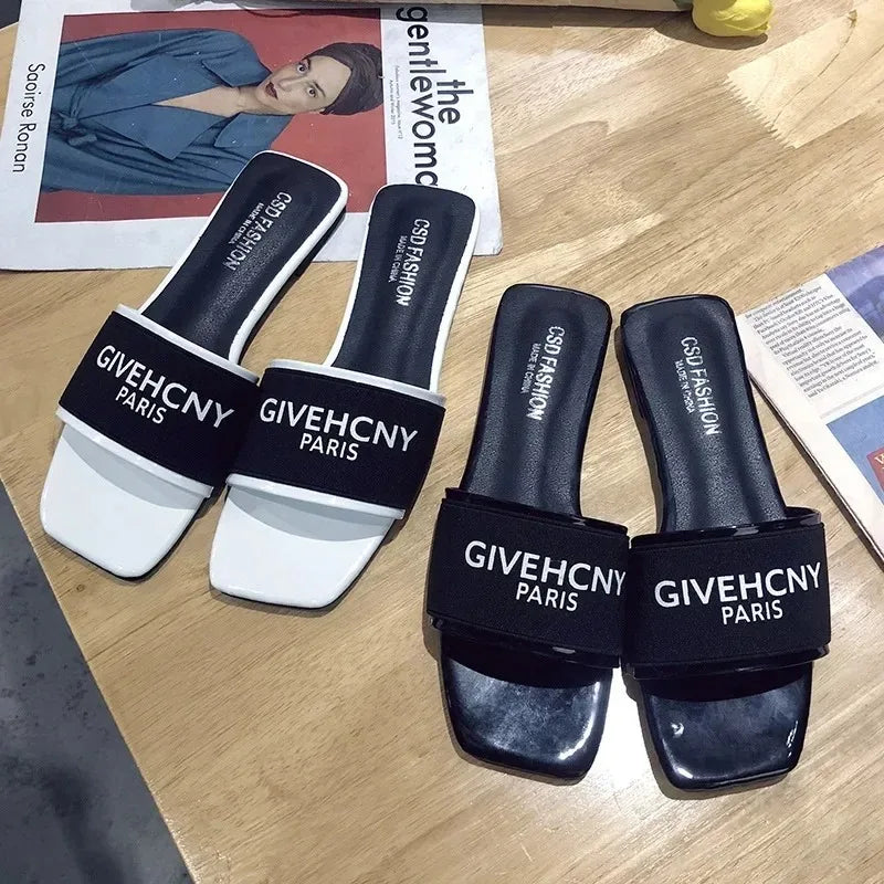 Women's Slippers Brand Summer Sandals 2025 Outdoor Fashion Women's Slippers Casual Party Beach flip-flops Beach Slippers