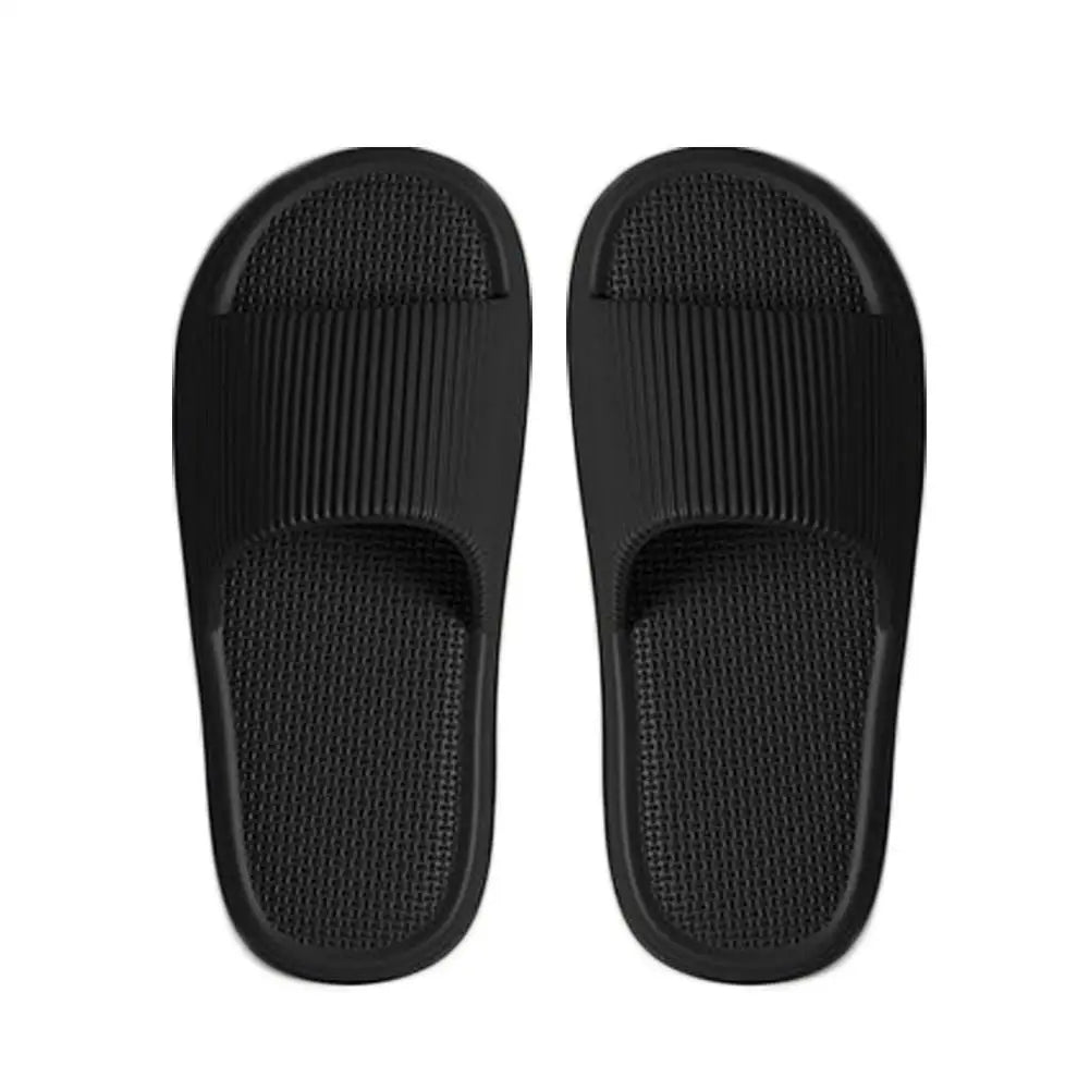 Thick-soled Cooling Slippers Household Anti-slip Ultra-soft Breathable Slippers Unisex Bathroom Couple Type Cooling Flip-flops
