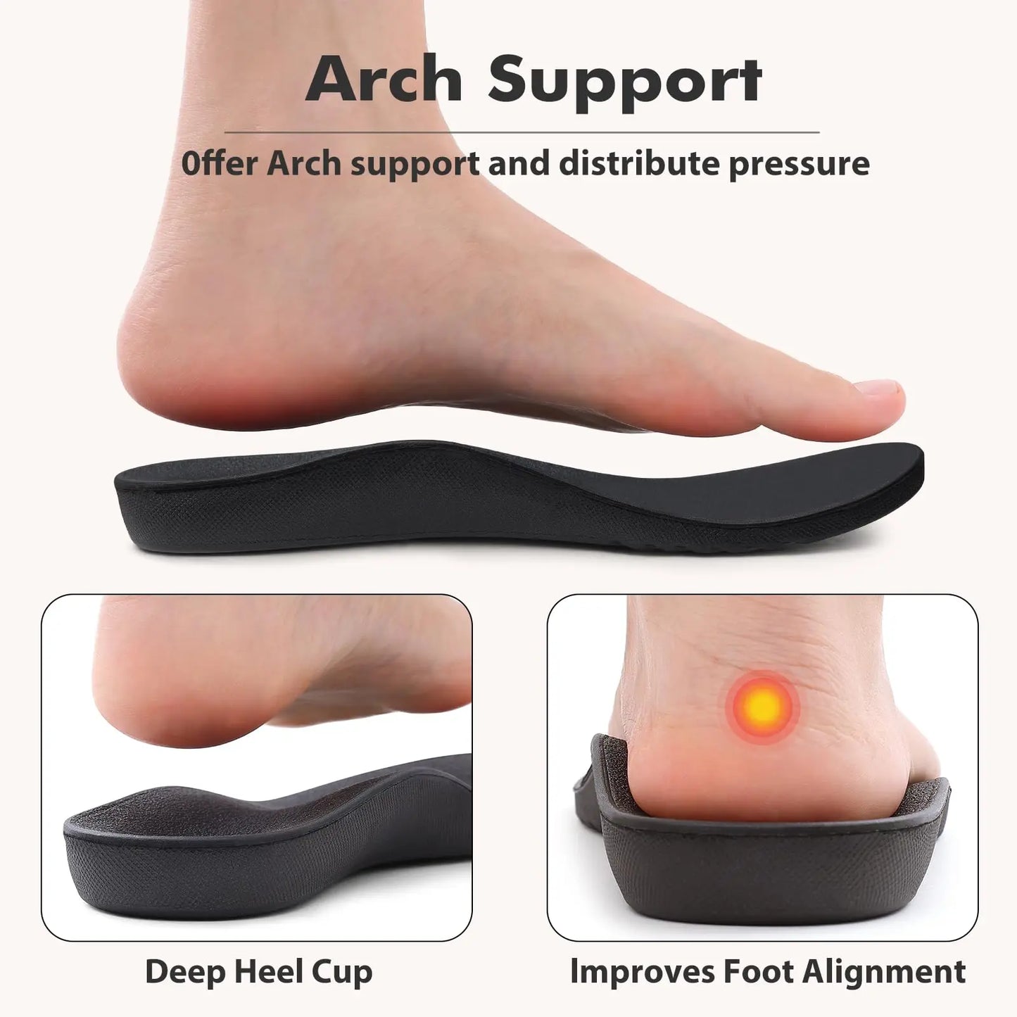 Pallene Winter Furry Women's Orthopedic Slippers With Arch Support Home Slides Open Toe Non-slip Slippers With Velcro Adjustable