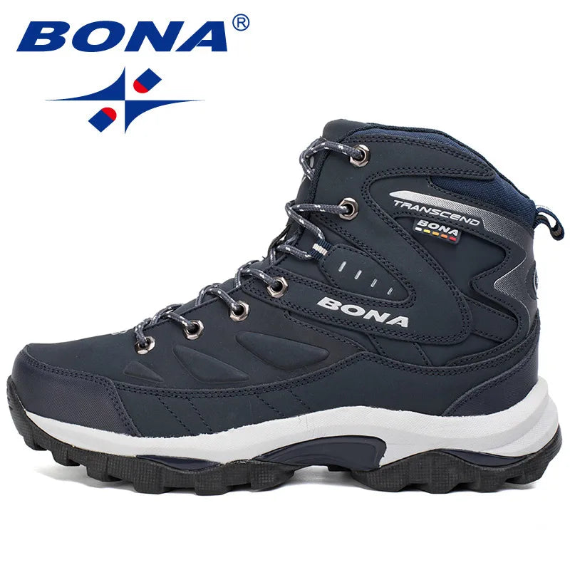 Men Hiking Boots Winter Outdoor Mountain Sport Boots Climbing Sneakers Shoes Non Slip Mens Footwear Male Ankle Boot Work Shoes
