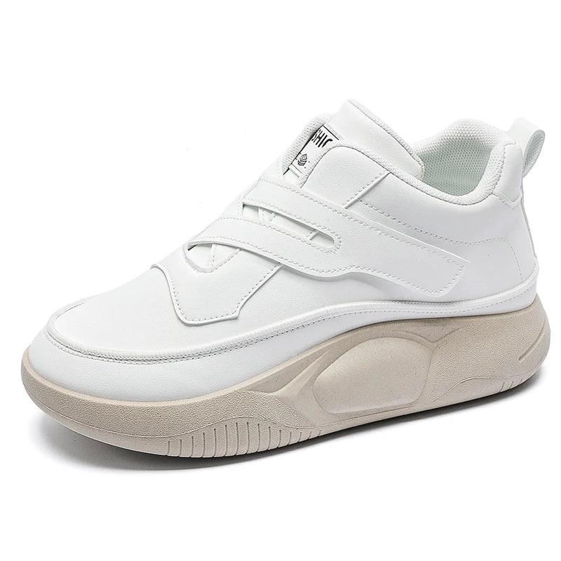 Thick-heeled White Womens Shoes Large Size Mules Elderly Sneakers Ergonomic Zapato Sports Tenes High Fashion Best Cuddly