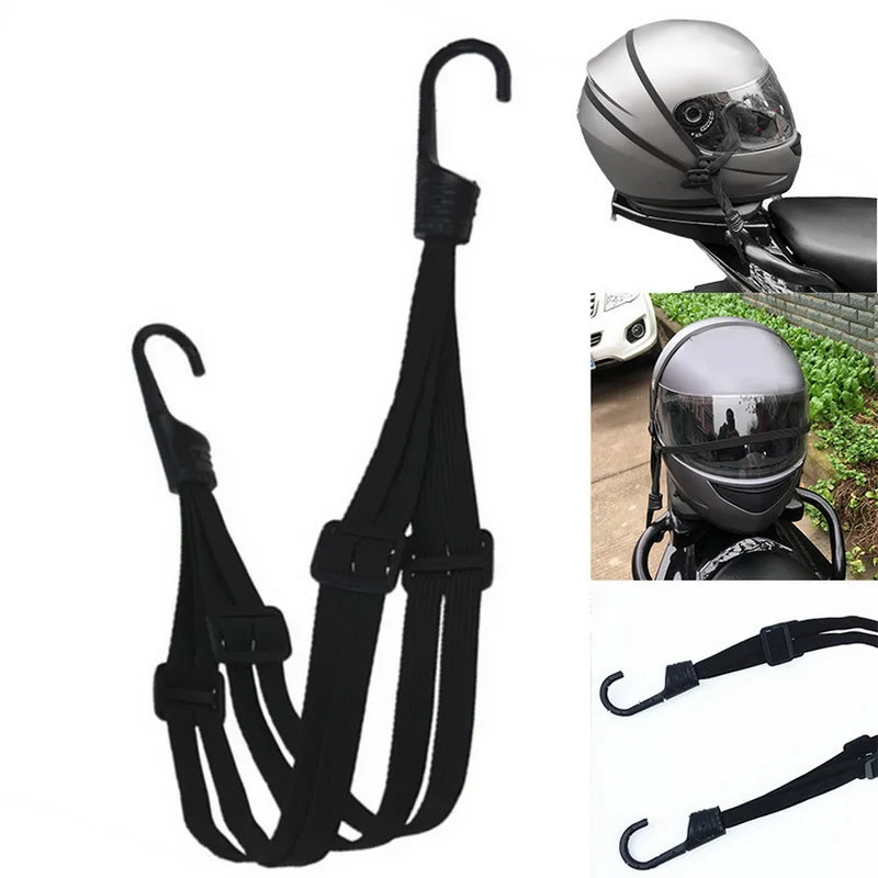 Motorcycle Helmet Net Luggage Straps Motorcycle Accessories Hooks Helmet Straps Retractable Helmet Rope Fixed Strap Net Belt