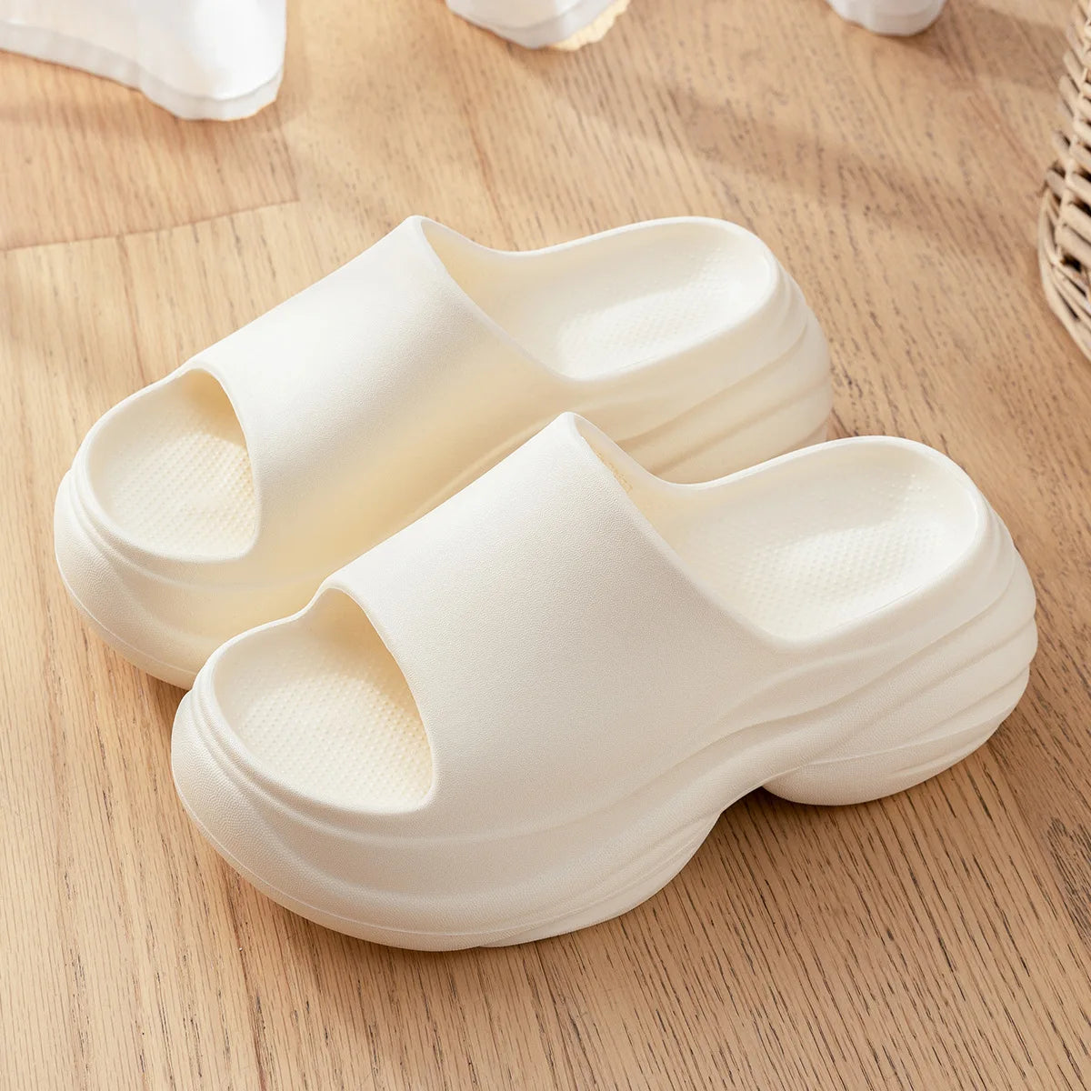 Summer Women Thick Bottom Slippers Platform Non-Slip Home Sandals Fashion Comfortable Fashion Concise Shoe Indoor Outdoor Slides