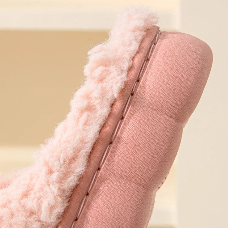 Trend Winter Couple Indoor Non-slip For Men Women Flip Flops Warm Slippers Home Slides Casual bedroom Soft Comfort Shoes