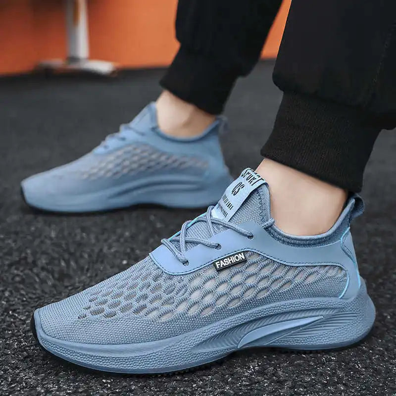 Demi-season Thick Bottom Trainers For Mens Woven Casual Shoes Men Sneakers Men's Luxury Sports Shouse Type Shooes Sepatu