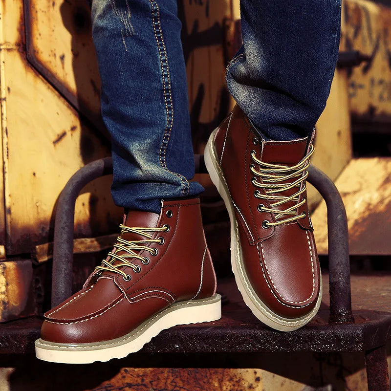 Luxury Men Dress Shoes Casual Business Office Designer Shoes Chelsea Boots Platform Shoes Genuine Leather Boot Botas Para Hombre