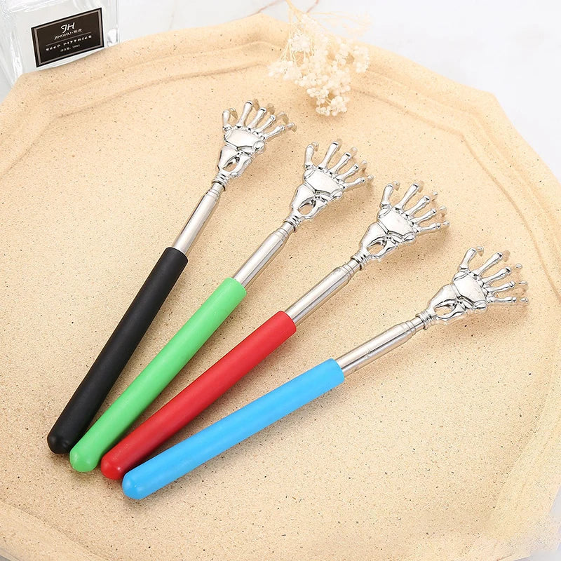 Portable Extendable Back Scratcher Stainless Steel Telescoping Back Scratcher for Both Human and Pets Extendable Back Massager