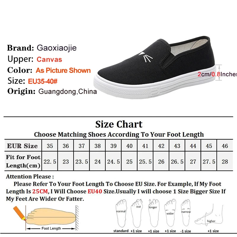 Autumn New Women Canvas Shoes Daily Routine Flat Footwear Student Low Cut Soft Anti Slip Sole Casual Vulcanized Zapatillas Mujer