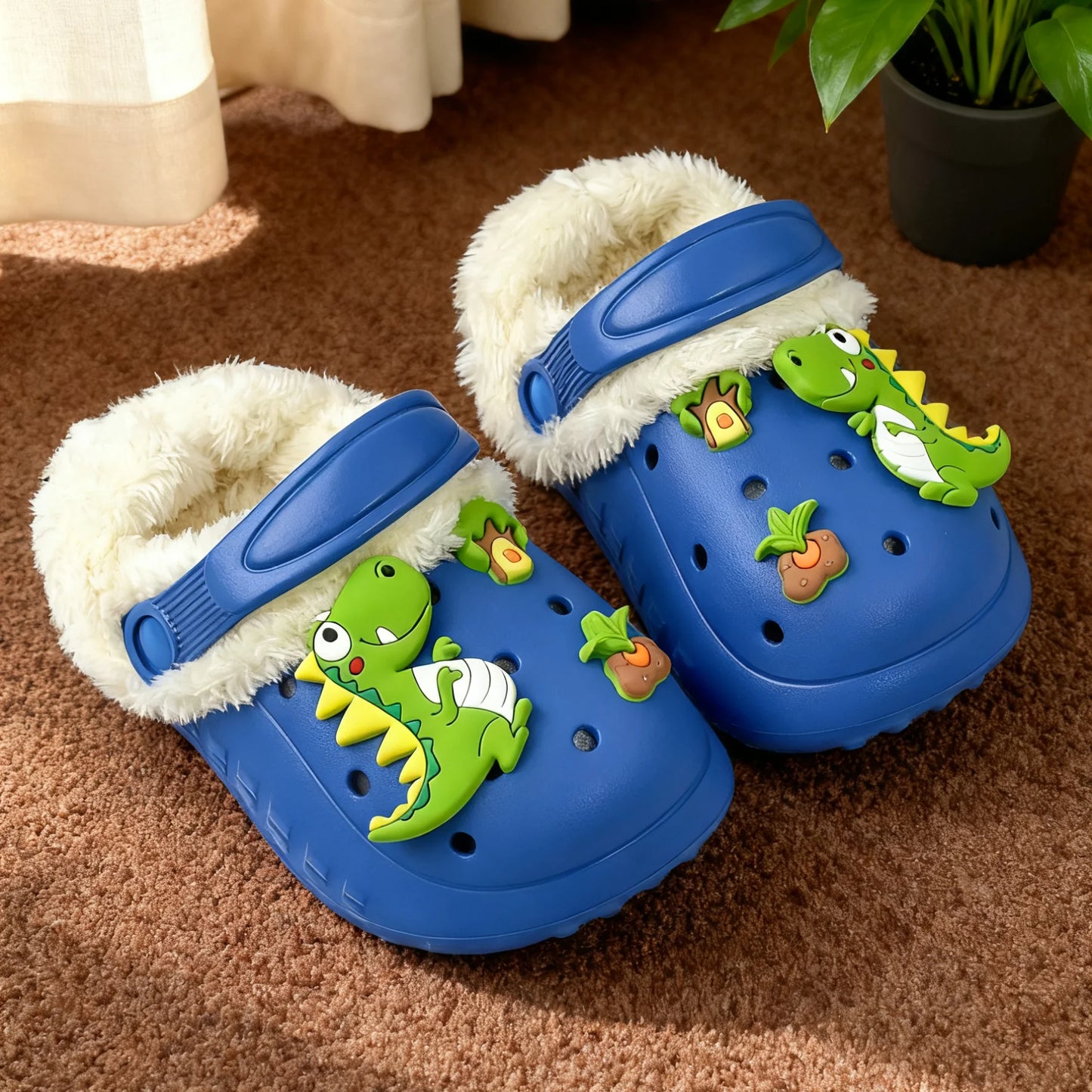 Cave shoes with women's velvet and winter high-end feel, detachable autumn and winter girls' student dormitory cotton slippers