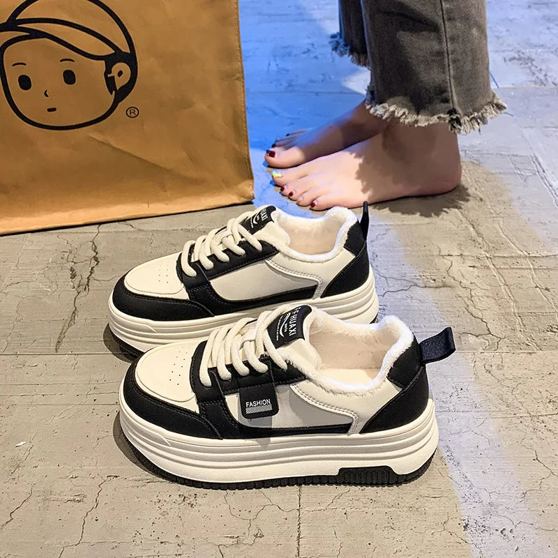 Bestselling White Sneakers for Women New Versatile Thick-Soled Height-Increasing Sneakers Casual Shoes Platform Sports Shoes