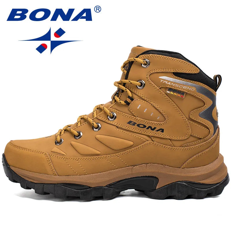 Men Hiking Boots Winter Outdoor Mountain Sport Boots Climbing Sneakers Shoes Non Slip Mens Footwear Male Ankle Boot Work Shoes