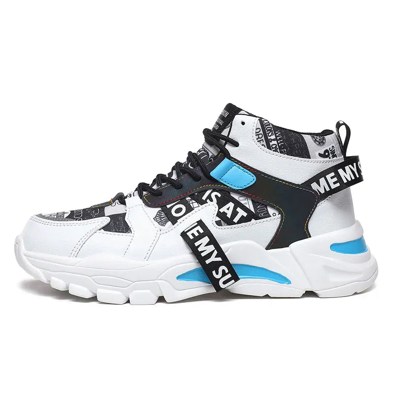 Hot Sale Fashion Letter Printrd Men's High-top Sneakers Comfy Platform Sneakers Unisex Casual Sneakers for Men zapatillas hombre