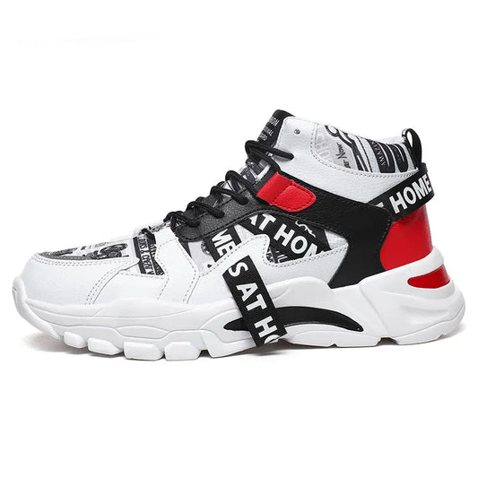 Hot Sale Fashion Letter Printrd Men's High-top Sneakers Comfy Platform Sneakers Unisex Casual Sneakers for Men zapatillas hombre