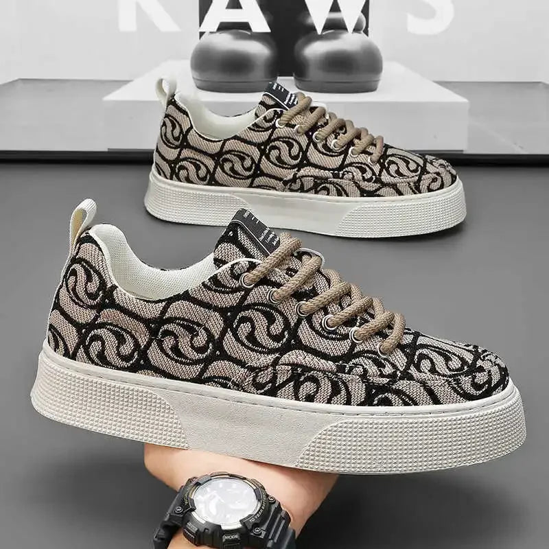 Thick Heeled Non-slip Sole Women's Red Casual Sneakers Fitness Shoes Ladies Sport Cute Footwear Outside Industrial Sewing