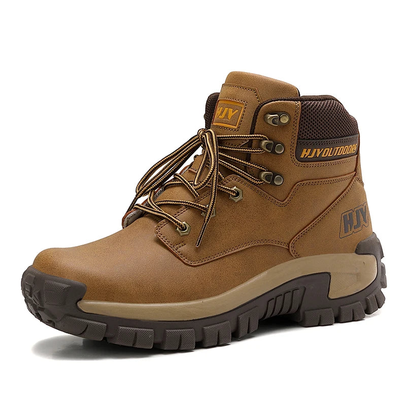 New Outdoor Training Hiking Footwear Men's High Top Sports Shoes Autumn and Winter Large Work Boots 39-47