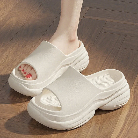 Summer Women Thick Bottom Slippers Platform Non-Slip Home Sandals Fashion Comfortable Fashion Concise Shoe Indoor Outdoor Slides