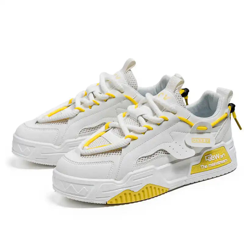 Lace-up Plateforme Sneakers Man Woven Men's Tennis Size 49 To 50 Shoes Men's Luxury Sports Skor Casuals Order Tenys