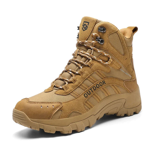 High-top Boots Men Shoes Comfortable Casual Outdoor Hiking Shoes Men Breathable Hiking Shoes Thick-soled Combat Boots men