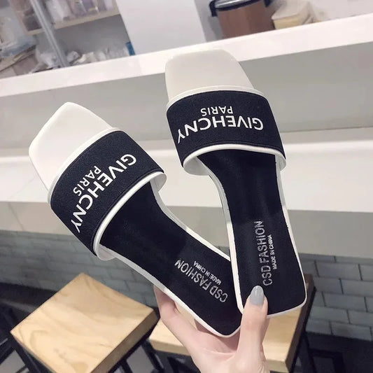 Women's Slippers Brand Summer Sandals 2025 Outdoor Fashion Women's Slippers Casual Party Beach flip-flops Beach Slippers