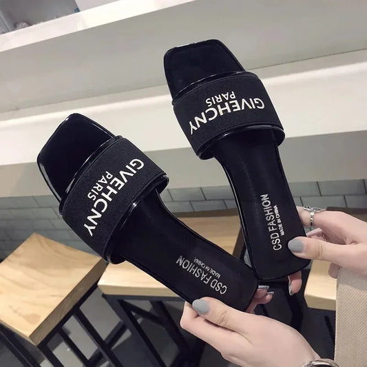 Women's Slippers Brand Summer Sandals 2025 Outdoor Fashion Women's Slippers Casual Party Beach flip-flops Beach Slippers