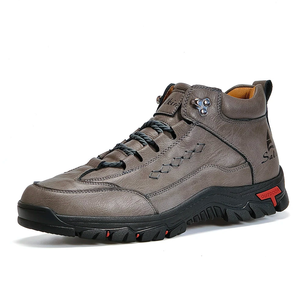 Handmade Men Boots Winter Casual Leather Shoes Outdoor Hiking Sneakers Plus Size Male Hombres Botas Ankle Footwear Anti Slip