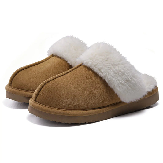 Bebealy New Womens Fuzzy Memory Foam Slippers Fluffy Winter House Shoes Indoor and Outdoor Non-slip Casual Furry Cotton Slippers