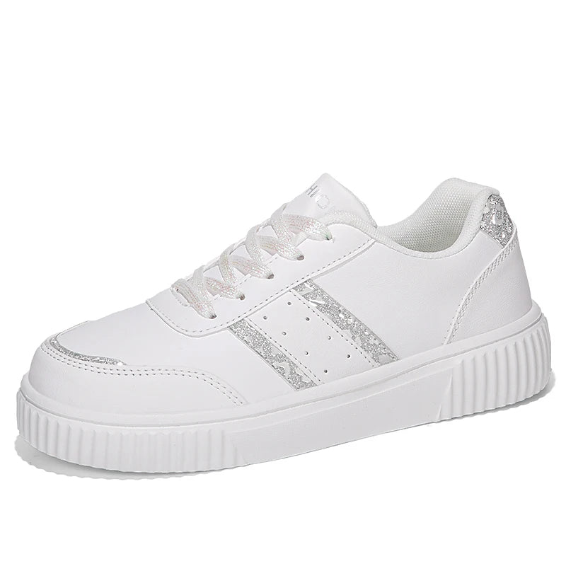 Women Shoes Ladies Casual Shoes Bling Skateboard Sneakers For Women Tennis Walking Shoes