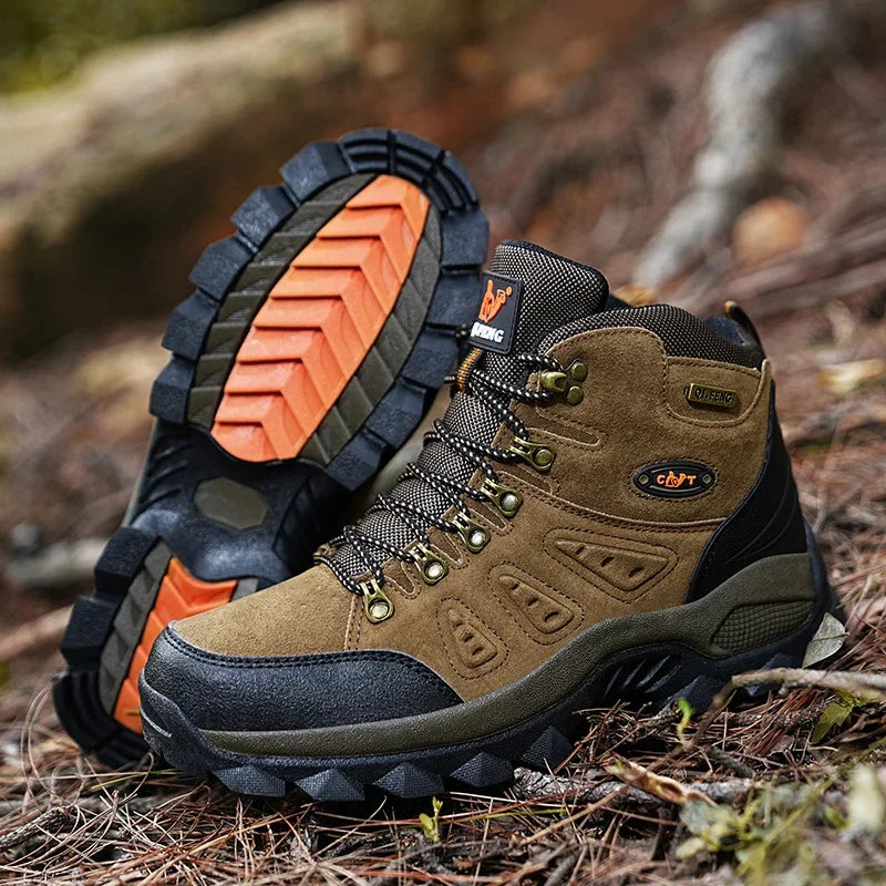Large Size 48 Hiking Boots Men Summer Winter Outdoor Warm Fur Non Slip Fashion Women Footwear Boys Outdoor Work Ankle Boot Fall