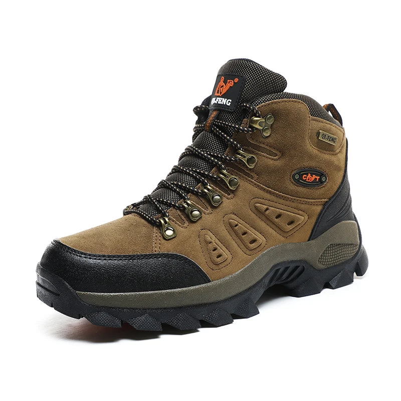 Large Size 48 Hiking Boots Men Summer Winter Outdoor Warm Fur Non Slip Fashion Women Footwear Boys Outdoor Work Ankle Boot Fall
