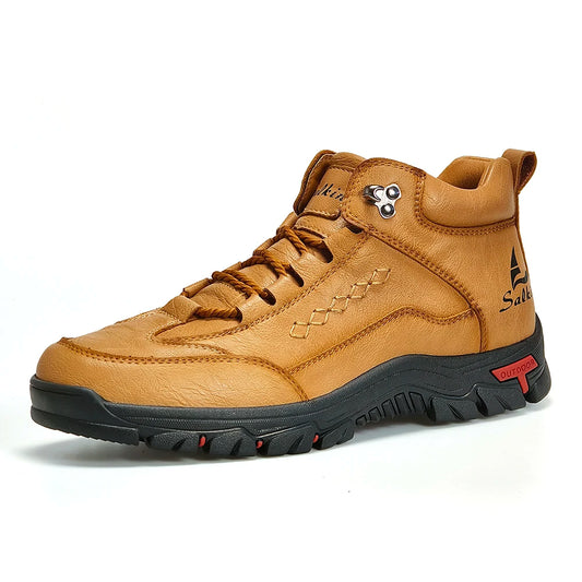 Handmade Men Boots Winter Casual Leather Shoes Outdoor Hiking Sneakers Plus Size Male Hombres Botas Ankle Footwear Anti Slip