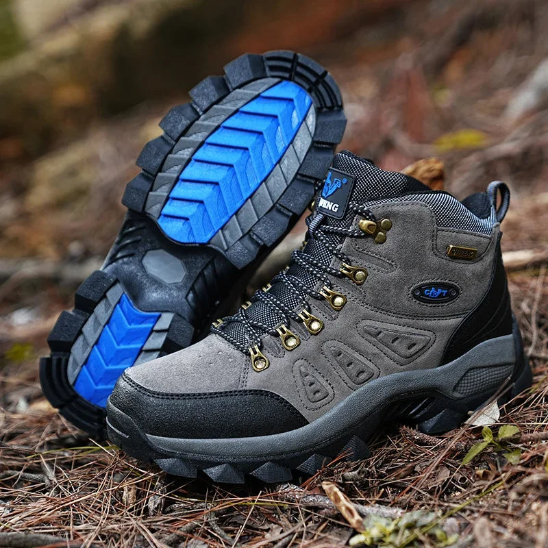 Large Size 48 Hiking Boots Men Summer Winter Outdoor Warm Fur Non Slip Fashion Women Footwear Boys Outdoor Work Ankle Boot Fall