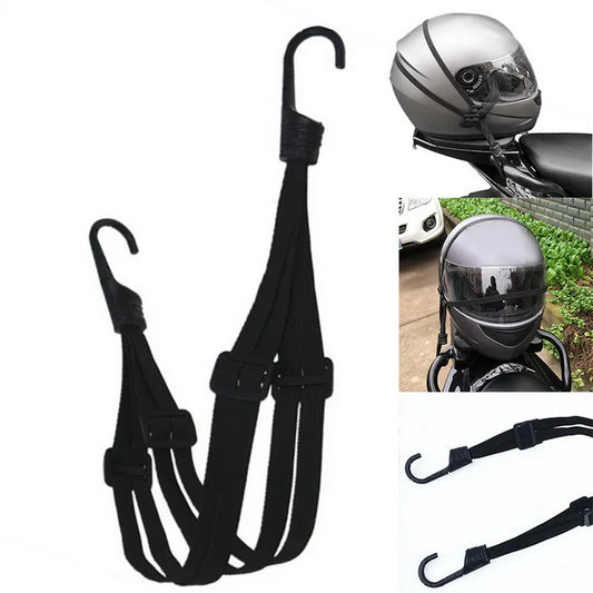 Motorcycle Helmet Net Luggage Straps Motorcycle Accessories Hooks Helmet Straps Retractable Helmet Rope Fixed Strap Net Belt
