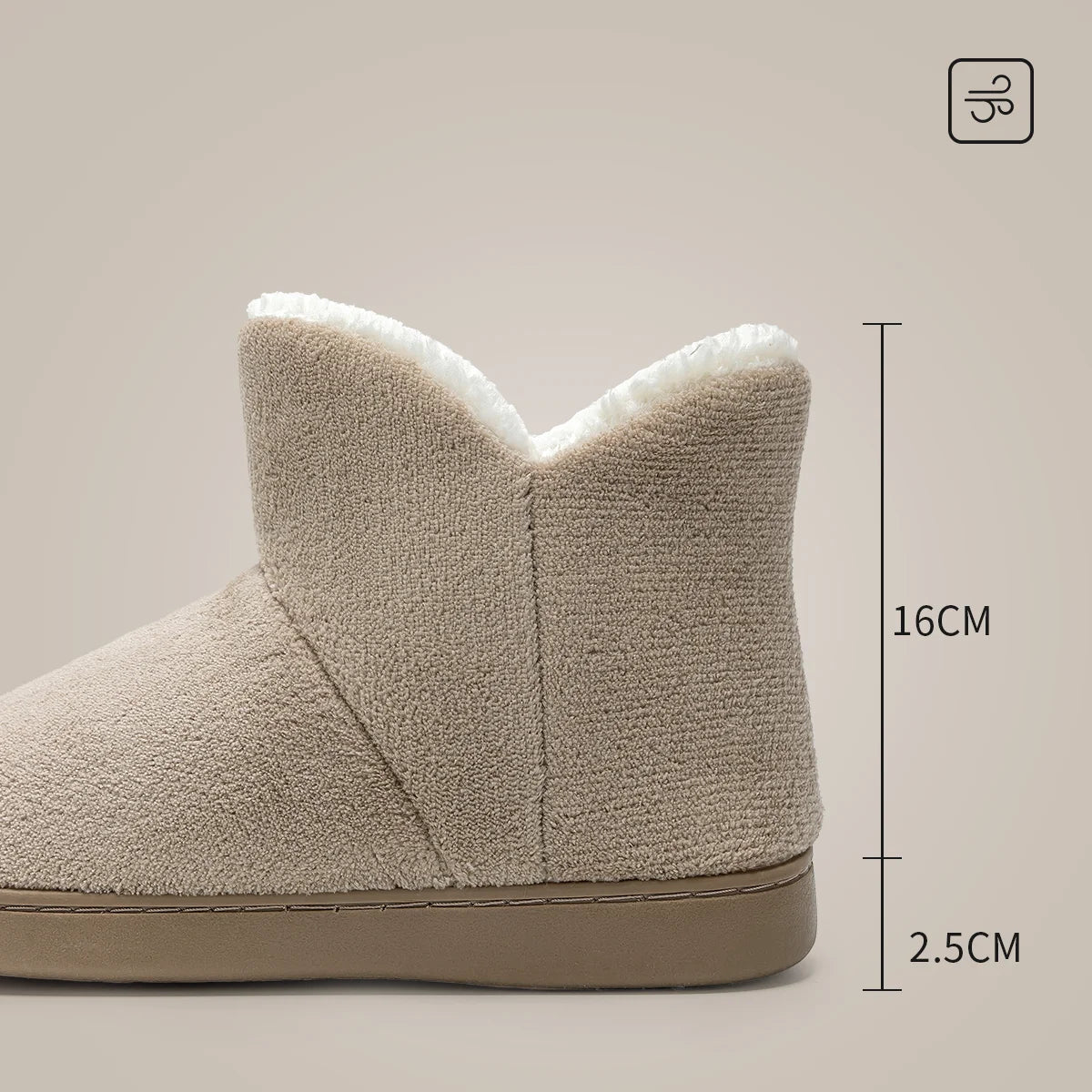 TZLDN Winter Warm Shoes Woman Men Indoor Slippers Soft Plus Couples Home Floor Snow Boots Anti-slip Female House Footwear