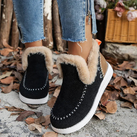 Women Boots Women's Ankle Boots For Winter Shoes Woman 2025 Fur Botas Mujer Keep Warm Booties Female Snow Boots Winter Footwear