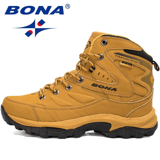 Men Hiking Boots Winter Outdoor Mountain Sport Boots Climbing Sneakers Shoes Non Slip Mens Footwear Male Ankle Boot Work Shoes