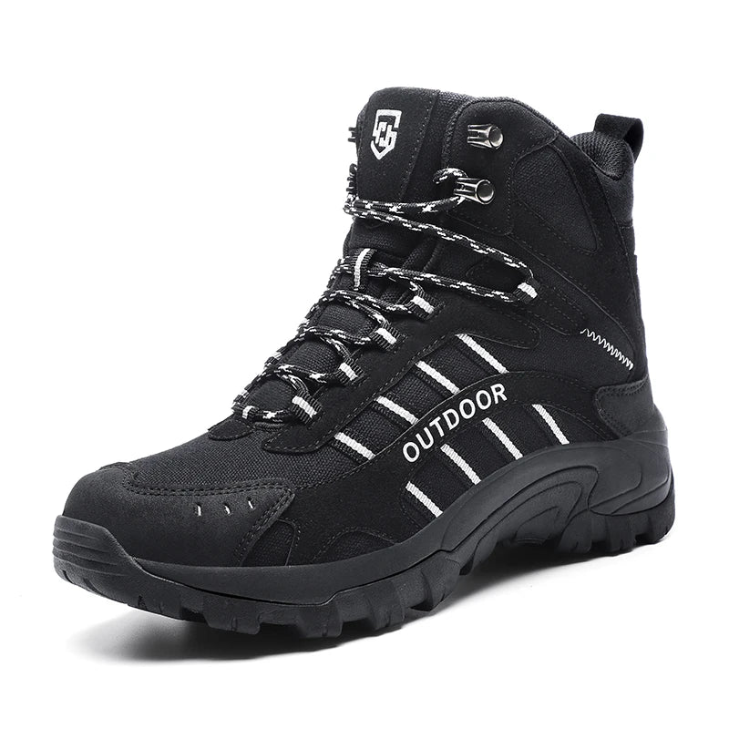 High-top Boots Men Shoes Comfortable Casual Outdoor Hiking Shoes Men Breathable Hiking Shoes Thick-soled Combat Boots men