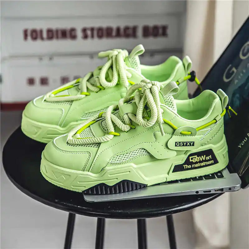 Lace-up Plateforme Sneakers Man Woven Men's Tennis Size 49 To 50 Shoes Men's Luxury Sports Skor Casuals Order Tenys