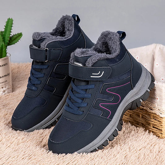 YRZL Men's Warm Shoes Thermal Waterproof Anti Slip Winter Hiking Boots Mens Outdoor Boots Comfortable Non Slip Sports Footwear