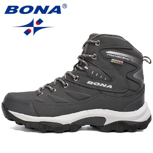 Men Hiking Boots Winter Outdoor Mountain Sport Boots Climbing Sneakers Shoes Non Slip Mens Footwear Male Ankle Boot Work Shoes