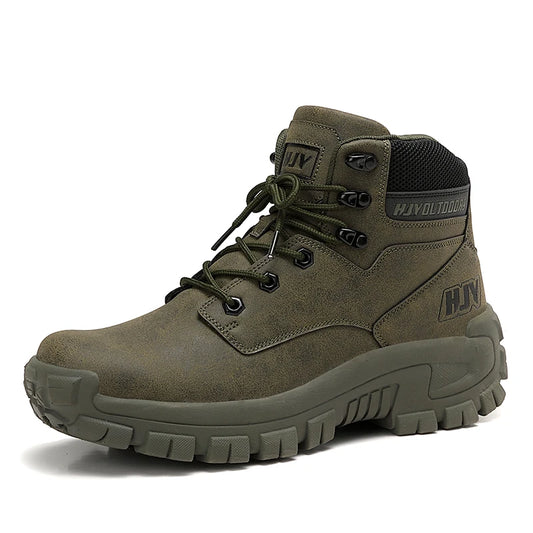 New Outdoor Training Hiking Footwear Men's High Top Sports Shoes Autumn and Winter Large Work Boots 39-47