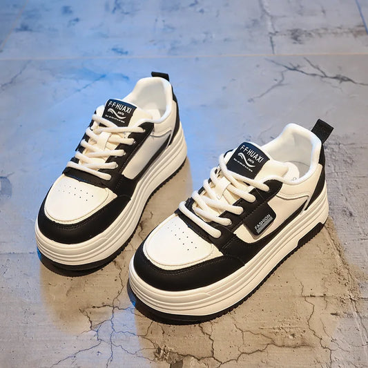 Bestselling White Sneakers for Women New Versatile Thick-Soled Height-Increasing Sneakers Casual Shoes Platform Sports Shoes
